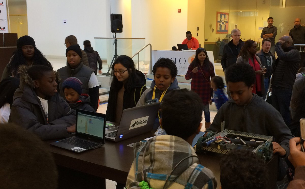 DonBeyerVA's tweet image. Fun afternoon kicking off @coderdojonova&apos;s Hour of Code event. CoderDojo teaches kids 8-18 how to code. Join them! coderdojonova.co