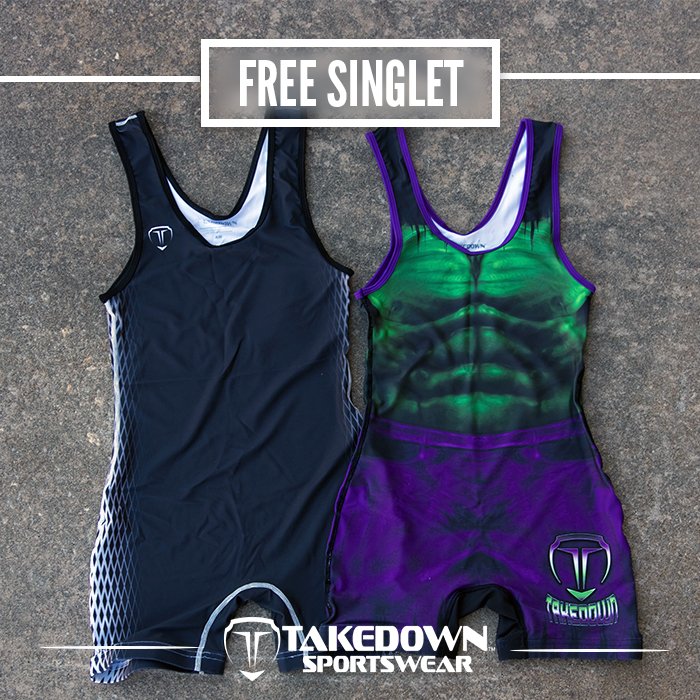 trackwrestling's tweet photo. #SingletSunday presented by Takedown Sportswear: RT and follow for a chance to win a free singlet from Takedown Sportswear. #ThinkTakedown https://t.co/B9twUoSEfv