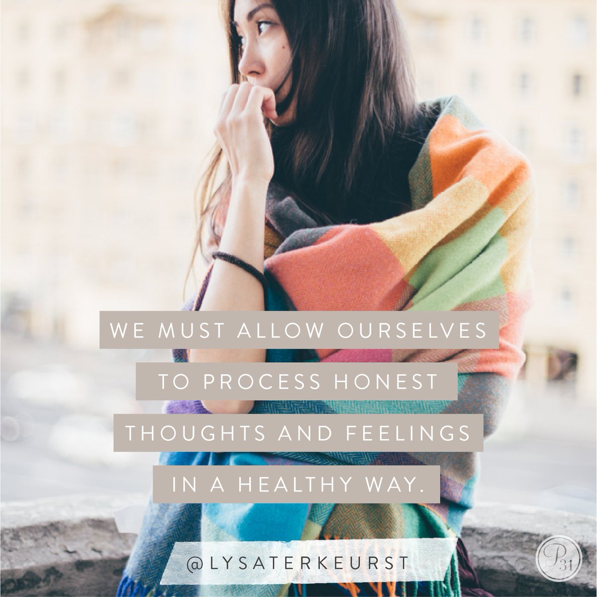 LysaTerKeurst's tweet image. Lord, help me process my honest thoughts and feelings in a healthy way today.