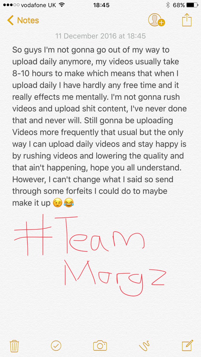Morgz's tweet image. Plz take a sec to read guys.
