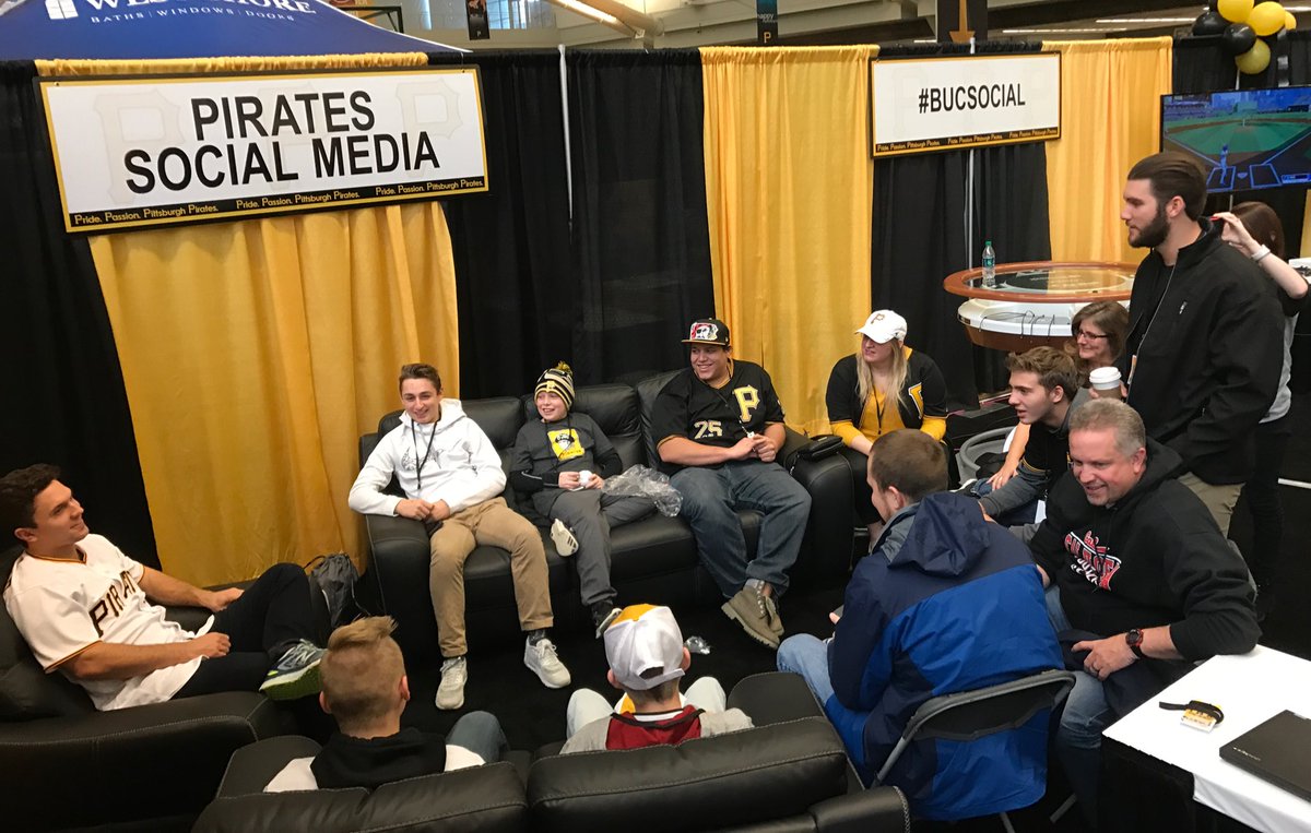 Pirates's tweet photo. .@MeLlamoTrevor wins a #BucSocialVIP pass to hang with @A_Fraz12! ๐๐๐ https://t.co/ymuWkR1HIH
