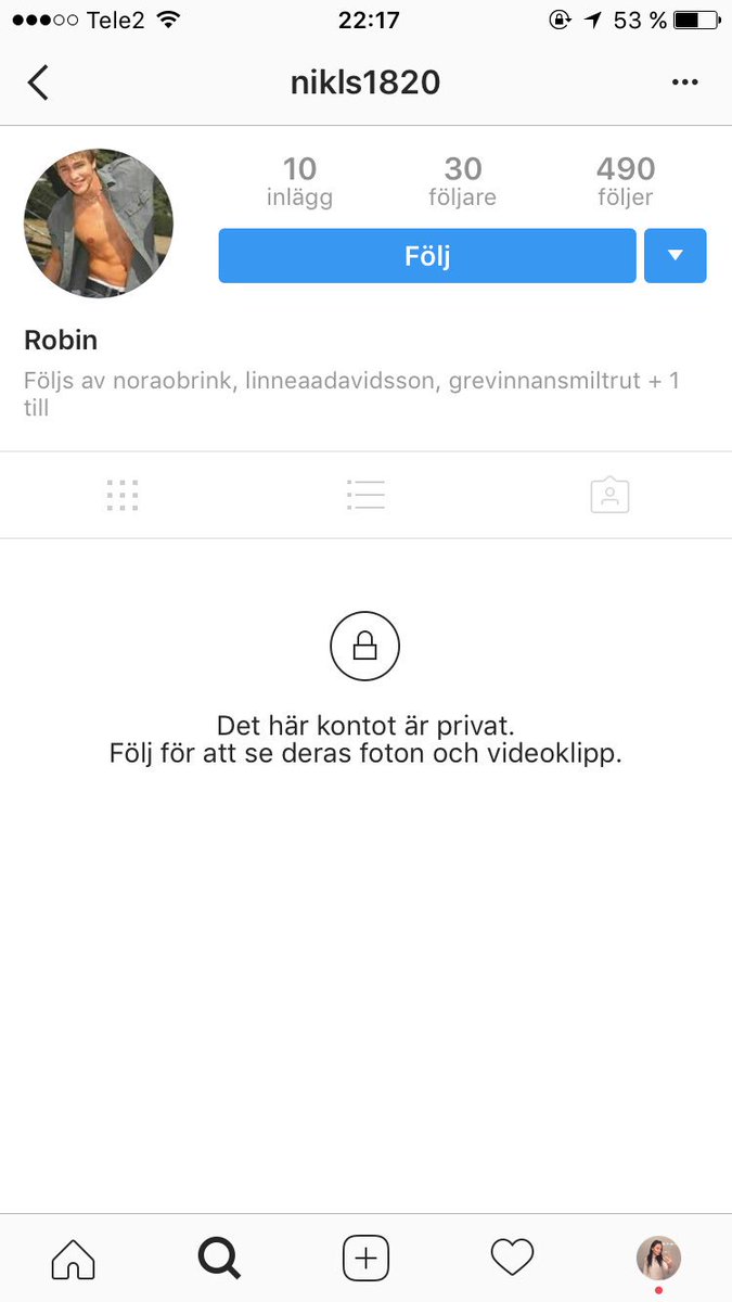 Om denna kille försöker följa er på ig så acceptera nt.Kontot är fake och personen som har kontot har både hotat och varit hemma hos mig->
