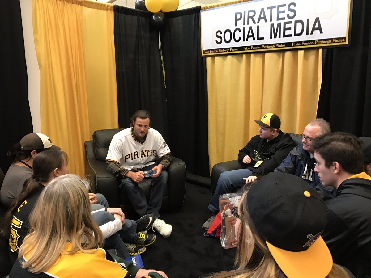 Pirates's tweet photo. The Cole Train makes a stop in the #BucSocialVIP area!
#PirateFest https://t.co/qaOaoqLPZA