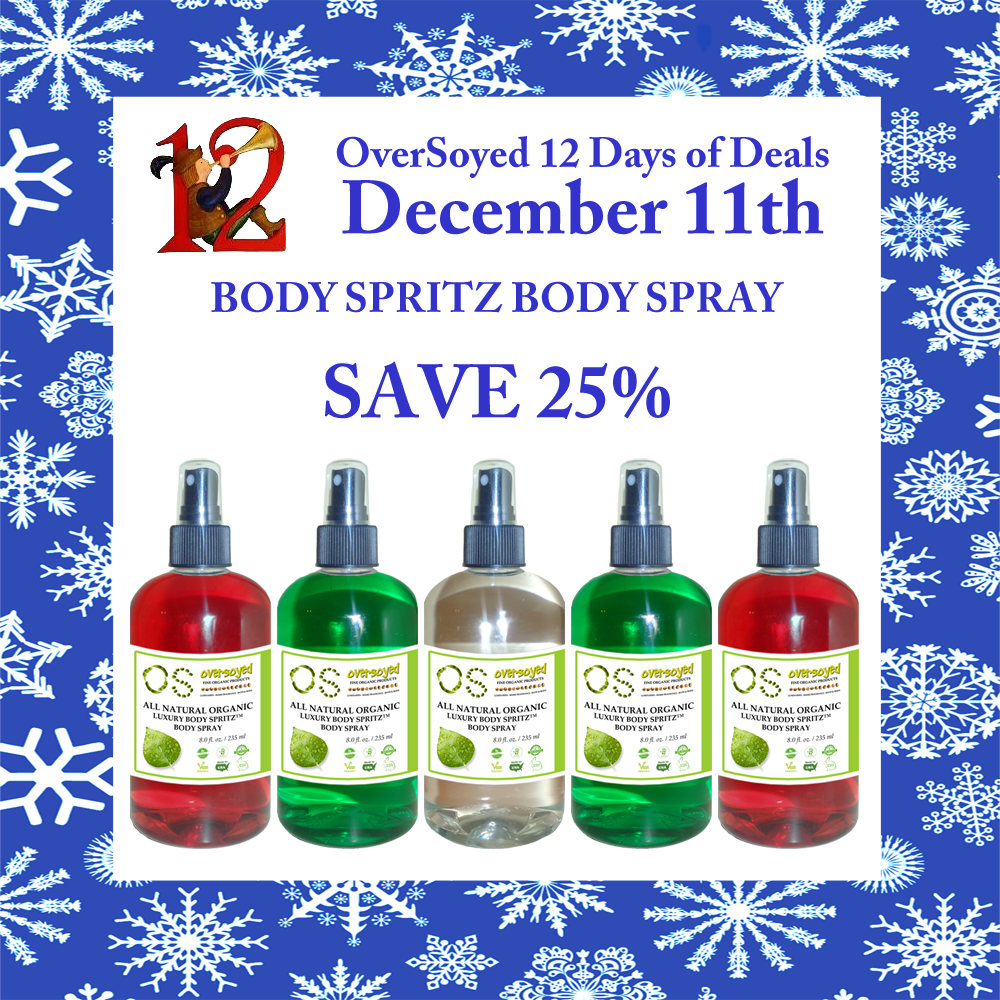 oversoyed's tweet photo. https://t.co/bZr5Ic6CcC

#12DaysofChristmas #BodySpray #PersonalFragrance #BathSplash #ChristmasGifts #ChristmasDeals #ChristmasSavings https://t.co/xn9BcG0aVT