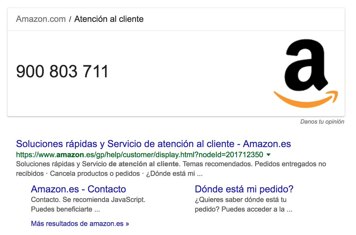 amazon atención al cliente 900