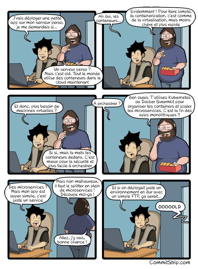CommitStrip_fr's tweet photo. Un serveur ? That's so 2014. https://t.co/XbOvvTzReT https://t.co/niCrkoHou1