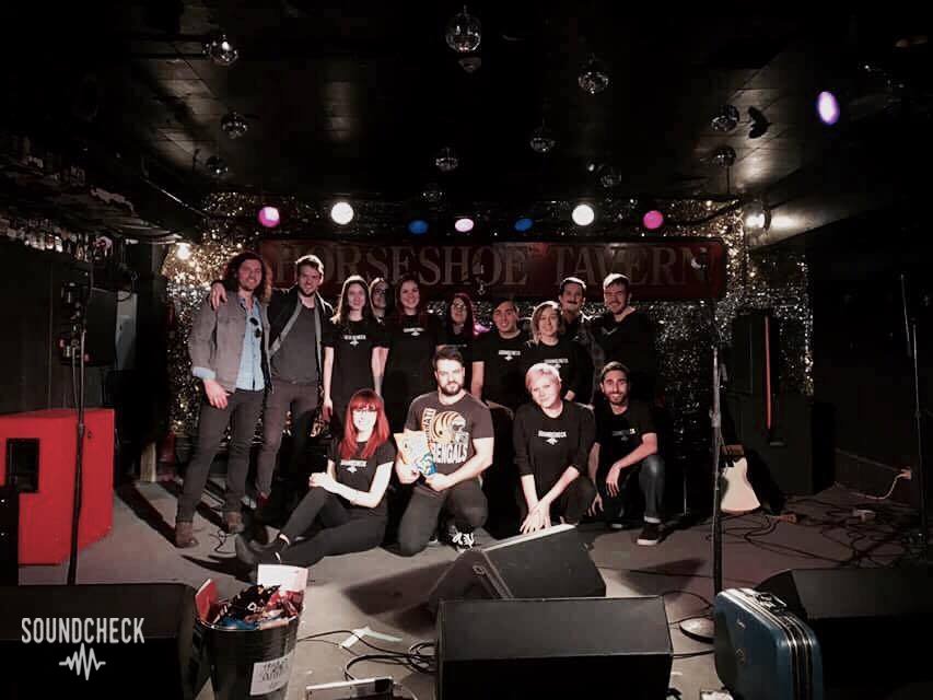 Soundcheck_TO's tweet image. Great shoot today with @PoorYoungThings! We are so happy to be featuring them in our first episode of #SoundcheckTO at @HorseshoeTavern