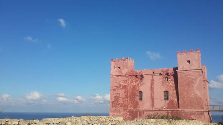 Marixei's tweet image. The Red Tower. #malta