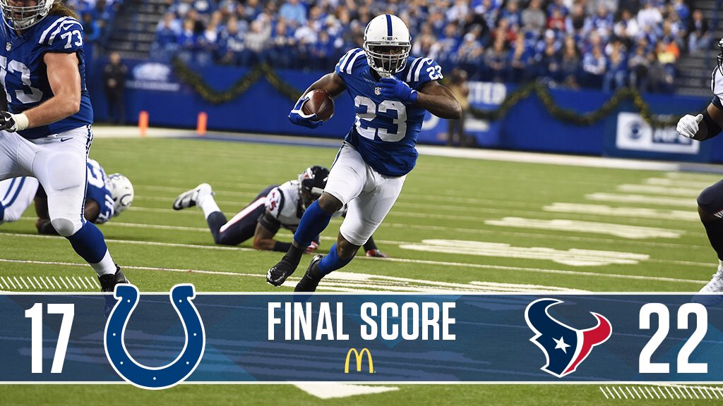 Colts's tweet image. Final. #HOUvsIND
