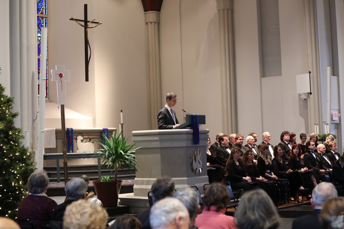 BachAtTheSem's tweet photo. .@ConcordiaSem Provost Jeff Kloha welcomed everyone with the reminder that beautiful music is an example of the depth of God's love for us. https://t.co/yLhPF1GBrS