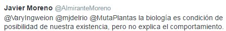  la biología es condición de posibilidad de nuestra existencia, pero no explica el comportamiento.