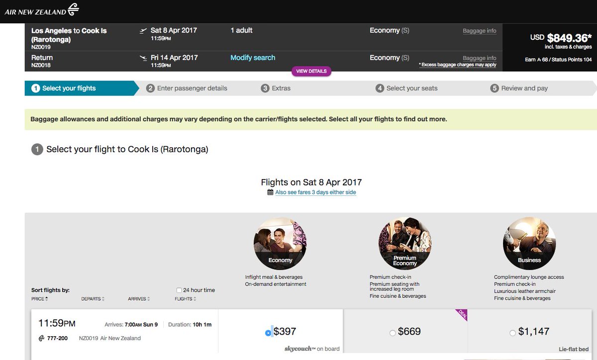 airfarewatchdog's tweet photo. #LAX to @CookIslands $849 RT nonstop on @AIRNZUSA April #travel cheapest #airfare destination in the South Pacific https://t.co/qb20IiJNDN https://t.co/uvKe6H5jp3