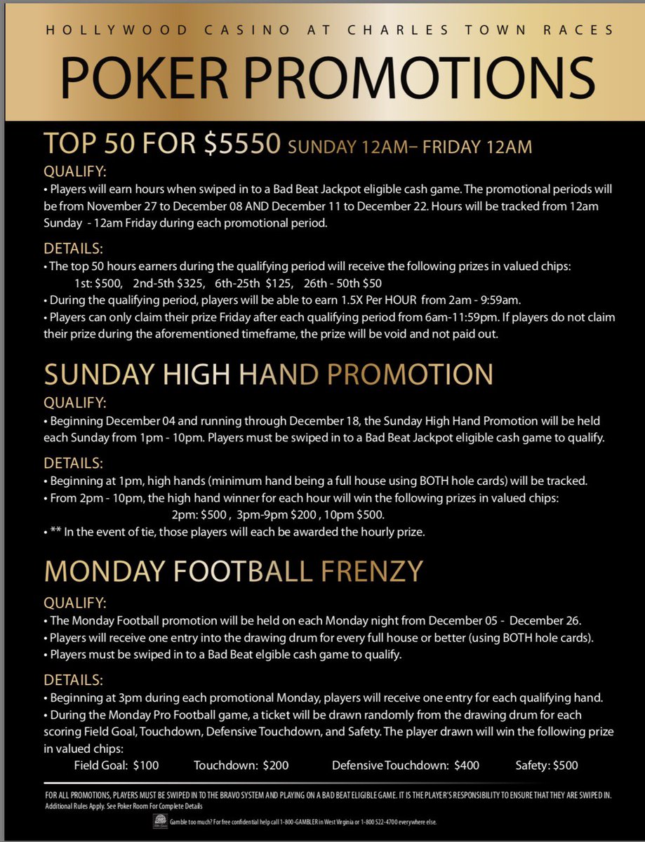 Charles town wv casino poker tournaments Charles town wv casino poker tournaments