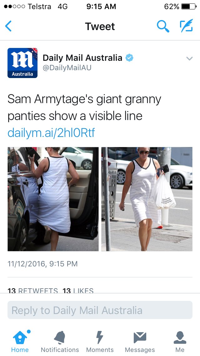 Daily Mail Australia On Twitter Sam Armytages Giant Granny Panties 