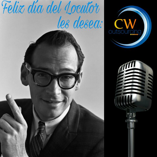 CWoutsourcing's tweet photo. Feliz #DíaDelLocutor les desea #CWOutsourcing. https://t.co/FWbl7bSDDb