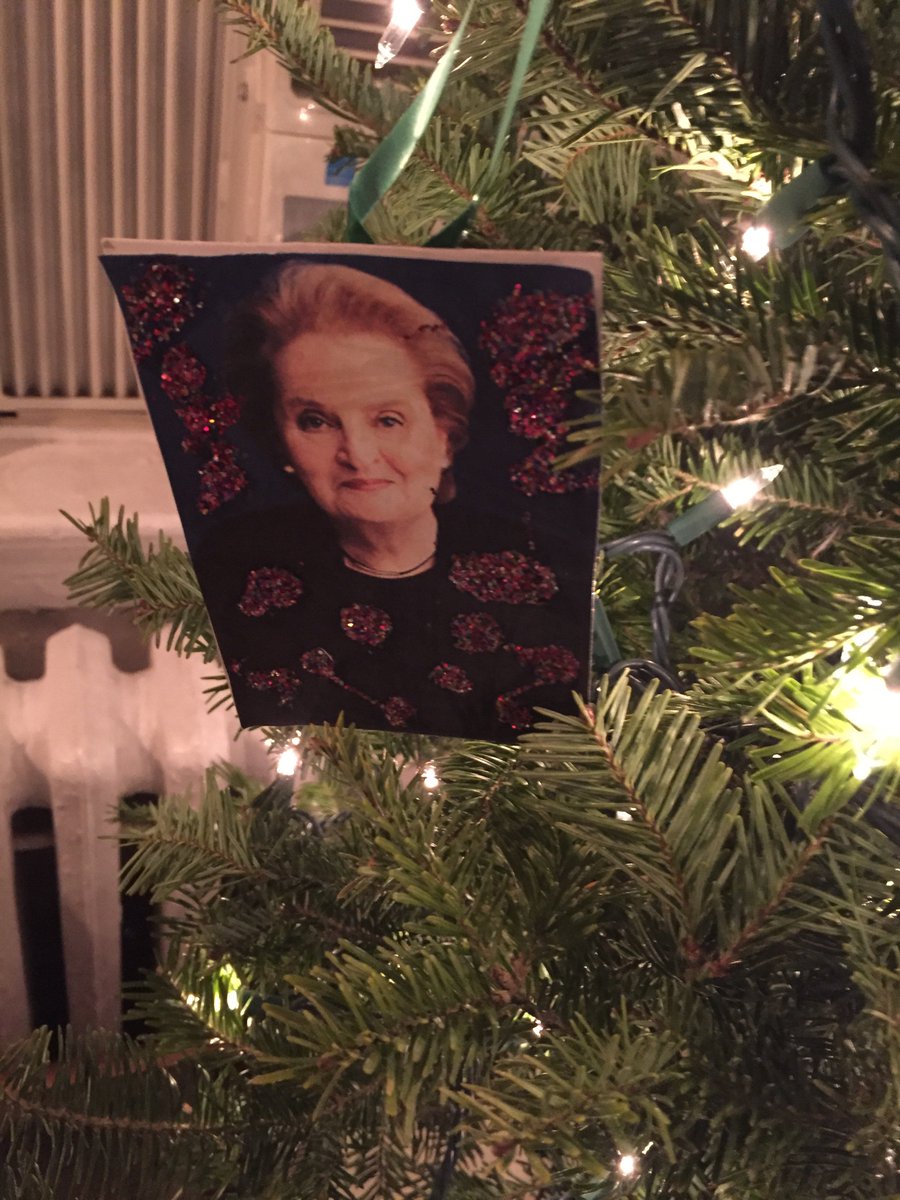 theladytree's tweet photo. We thought you could use some friends on the tree @HillaryClinton. So we invited @madeleine. #ladytree https://t.co/Q4ntefdpFl