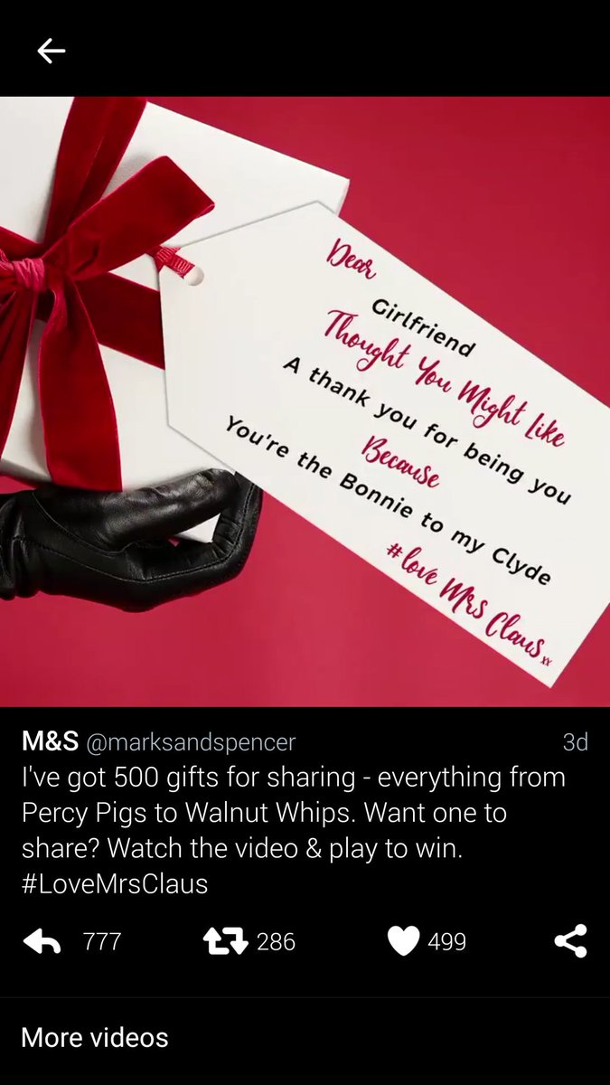 katykins1's tweet photo. @marksandspencer @buckswench #lovemrsclaus rachel deserves a xmas treat something to help her relax #preggo https://t.co/Na9QgKc1Dn