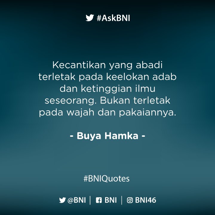 Berlombalah untuk mengembangkan kapasitas diri dari dalam, bukan hanya dari luar. Happy Monday! #BNIQuotes