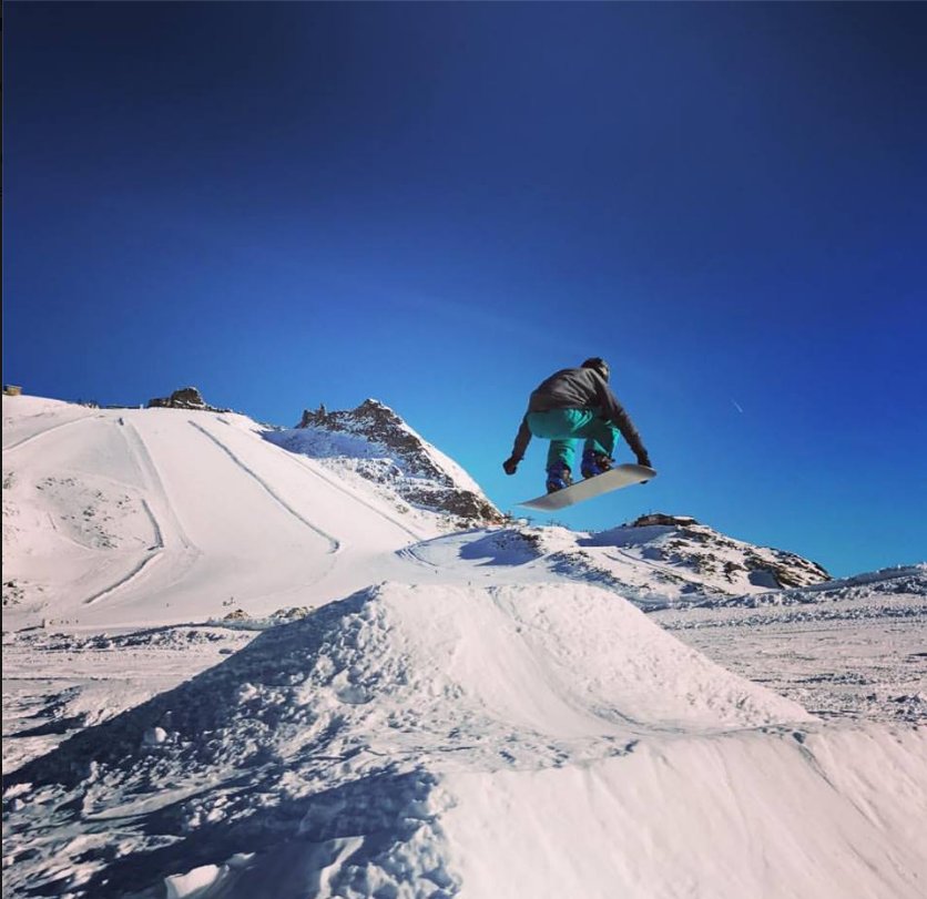 AUSParalympics's tweet photo. Check out this shot of Sochi 2014 Paralympic snowboarder @BenTudhope flying high in Austria! #WeBelieve https://t.co/h1NbHyQAGn
