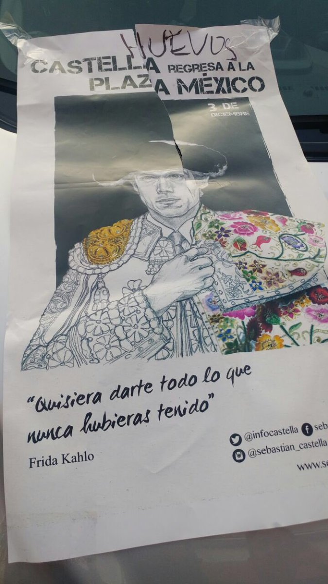 Retirando publicidad ilegal en mobiliario urbano de toreros, además de crueles no respetan las leyes. <a href="/arnemx/">Arne aus den Ruthen</a>