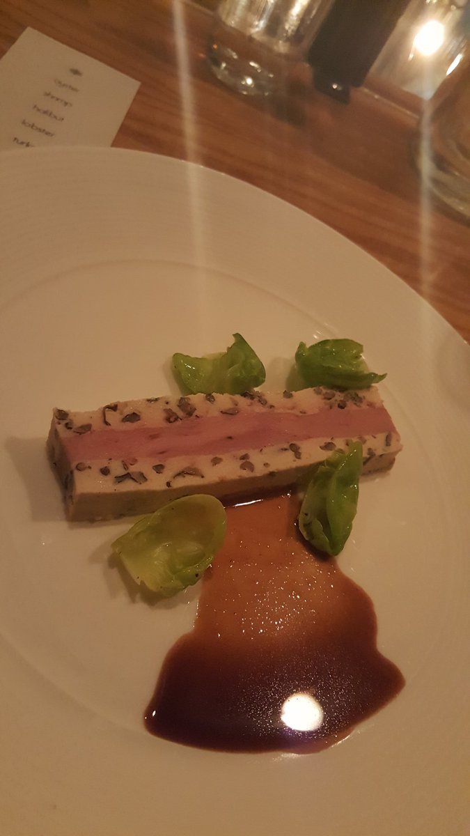itssryannnnn's tweet photo. Ninth course. Duck, foie gras, wild rice &amp; Brussels @celena_danielle @mjamesgray @BatteryBeerBar https://t.co/Jl1Ujjuqa4