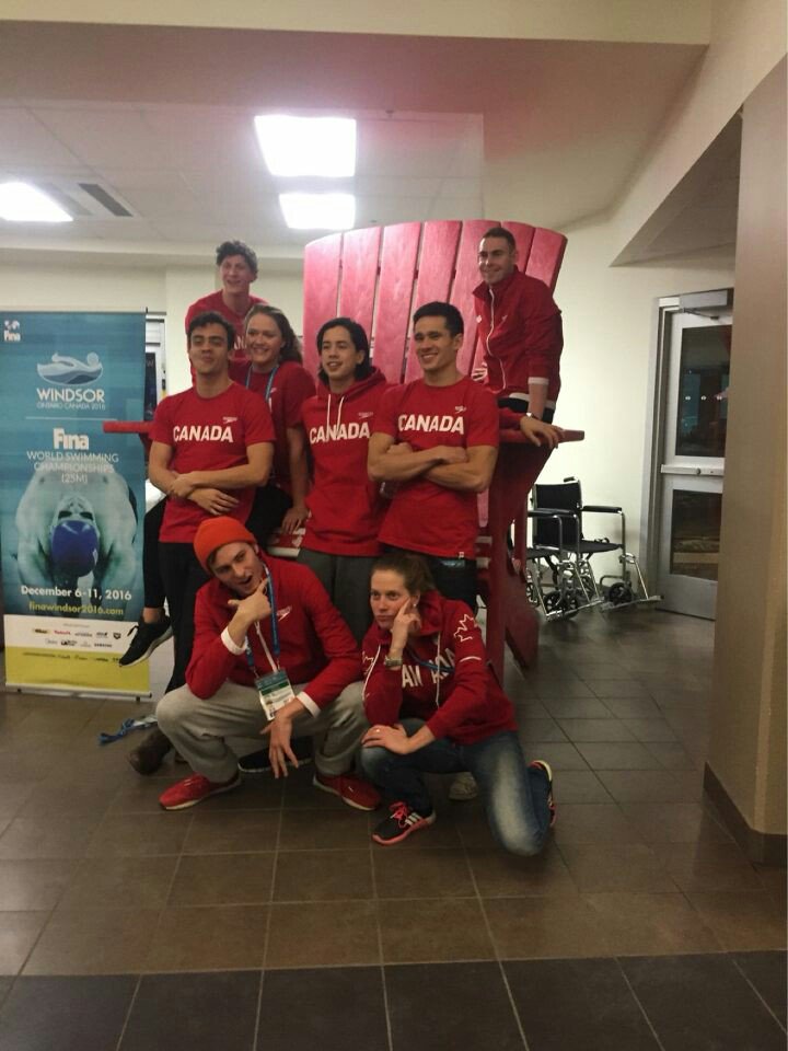 Team Canada enjoying their last day as hosts #feelthepower