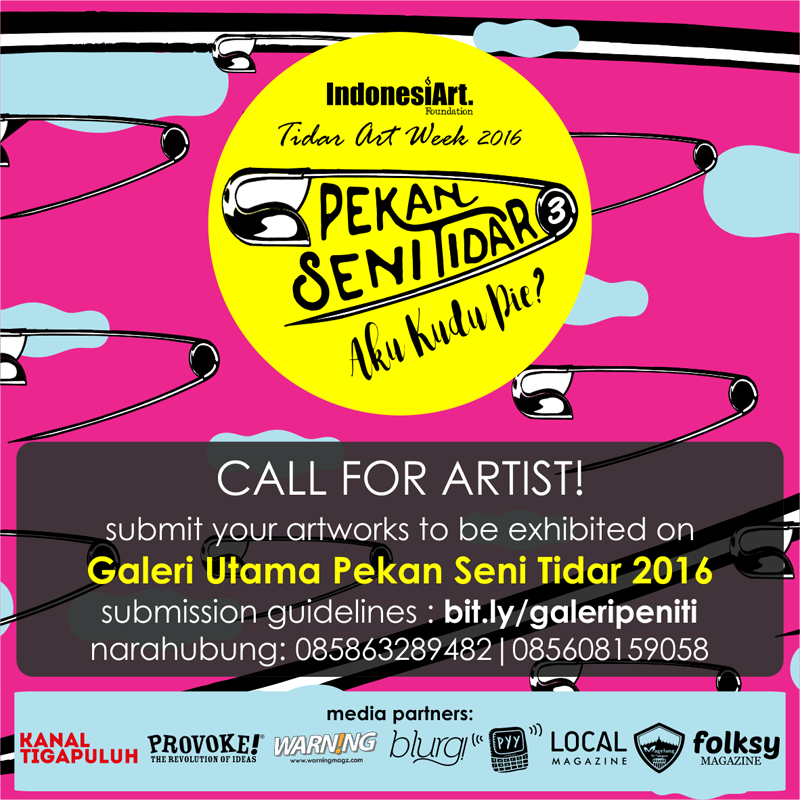 pamityang2an's tweet photo. CALL FOR ARTIST!  | daftarkan karyamu u/ dipamerkan di Galeri Utama Pekan Seni Tidar #3 | daftar https://t.co/urtrkFA5LI / 0858 6328 9482 https://t.co/FtLwiXcSuf