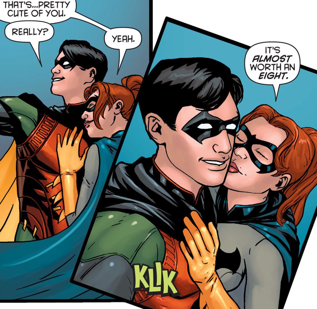 "You rate all your first dates?"
-Nightwing Annual #1