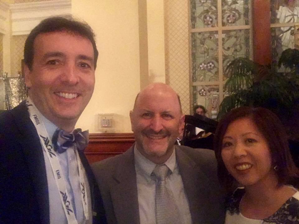 GadgetGirl008's tweet photo. My mentors for Robotic Sacrocolpopexy Drs. Marc Eigg, Tony Visco, and Catherine Matthews  #aagl2016 https://t.co/HAH8gasIZY