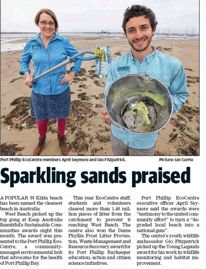 Great wins 4 Port Phillip Ecocentre &amp; vols at the Keep Australia Beautiful Awards! Want to stop pollution? Visit plasticfreesea.com.au