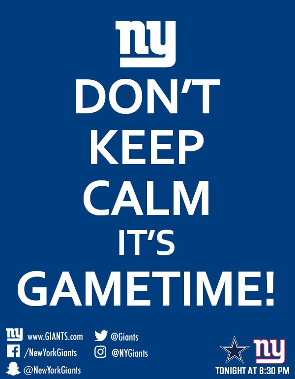 new york giants game time today