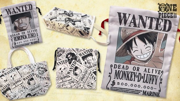 One Piece Com ワンピース A Twitteren One Piece Com ニュース 懸賞金が大幅に跳ね上がった麦わらの一味 新手配書 モチーフのバッグや巾着が12月中旬に新発売 T Co Tfsfacnapm