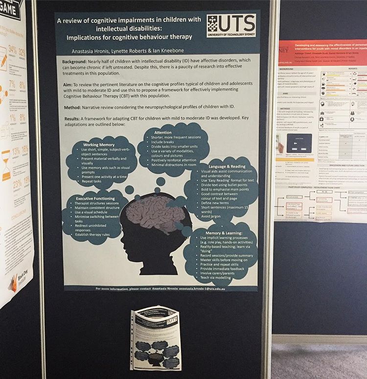 AnastasiaHronis's tweet photo. Presented my poster at #SMHR2016 looking at how we can adapt #CBT for #children with #intellectualdisability 
@SMHR https://t.co/3SVpRwEFbM