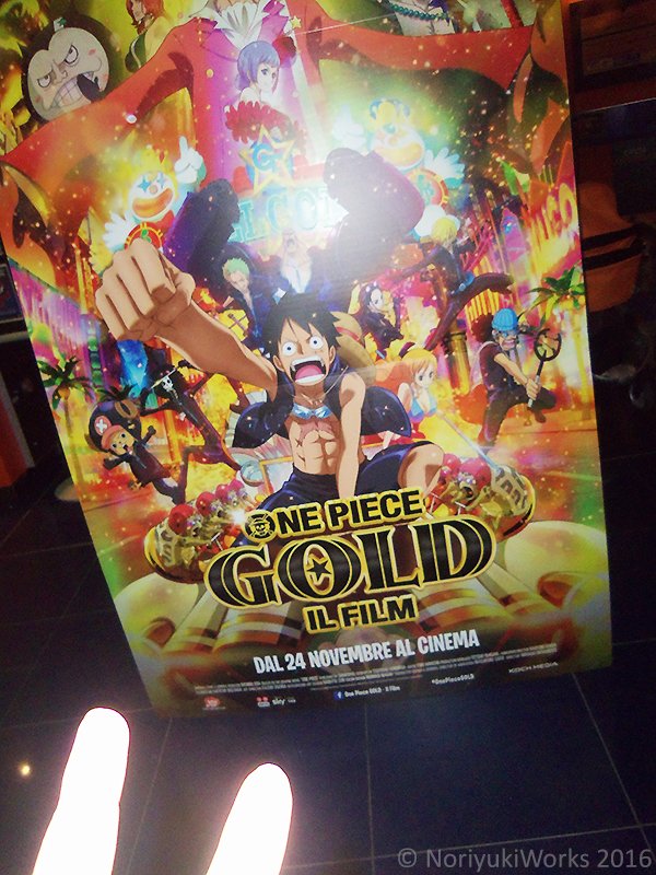 Noriyukiworks 先月の11月28日に Onepiece Film Gold を映画館で見れました イタリアの映画 館でジブリ以外の日本アニメーション映画を上映されるのは珍しく 今年初のワンピース映画でした Op Filmgold ワンピース映画 ワンピースフィルム