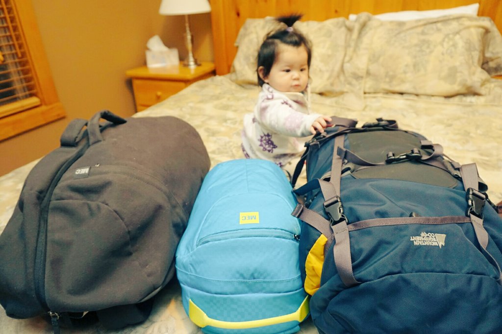 Madaleine and her bags