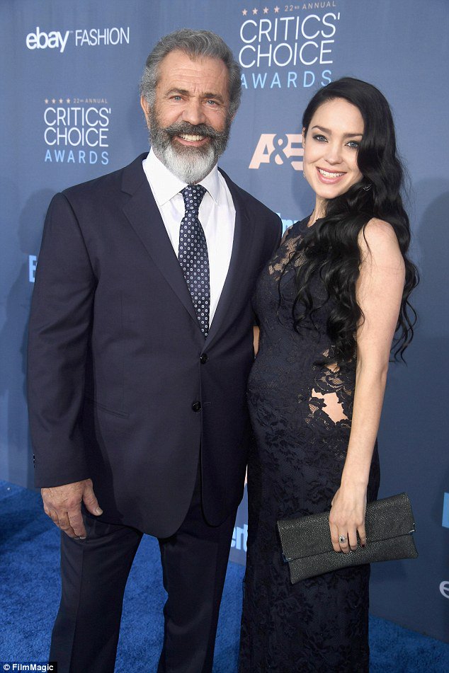 Mel Gibson, 60, poses with pregnant girlfriend Rosalind Ross, 26 at the(02)