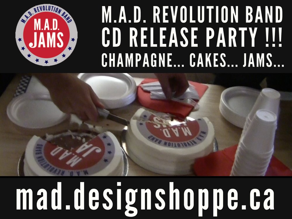 MAD_REVOLUTION's tweet photo. @MAD_REVOLUTION @DaylanGonsalves @DesignGBC @instoregbc @GBC_Arts @cWA001 @diane_erlich @prof2go M.A.D.JAMS... CAKES... CHAMPAGNE.... https://t.co/sVlcVV7gVP