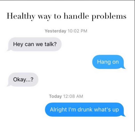 CauseWereGuys's tweet photo. The most effective way to handle your problems... https://t.co/uQwzTxgj6O