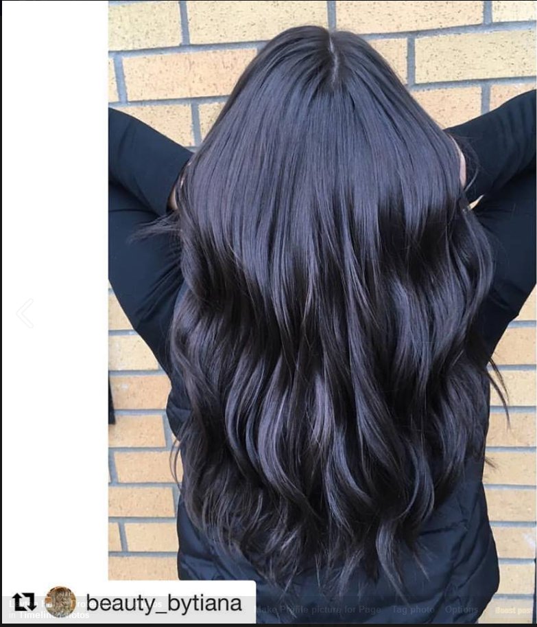 Back to the dark side 😈 and sooo shiny! Thanks to @leytonhouseglobal 💎💜 #brunette #hairtransformation #nofilter