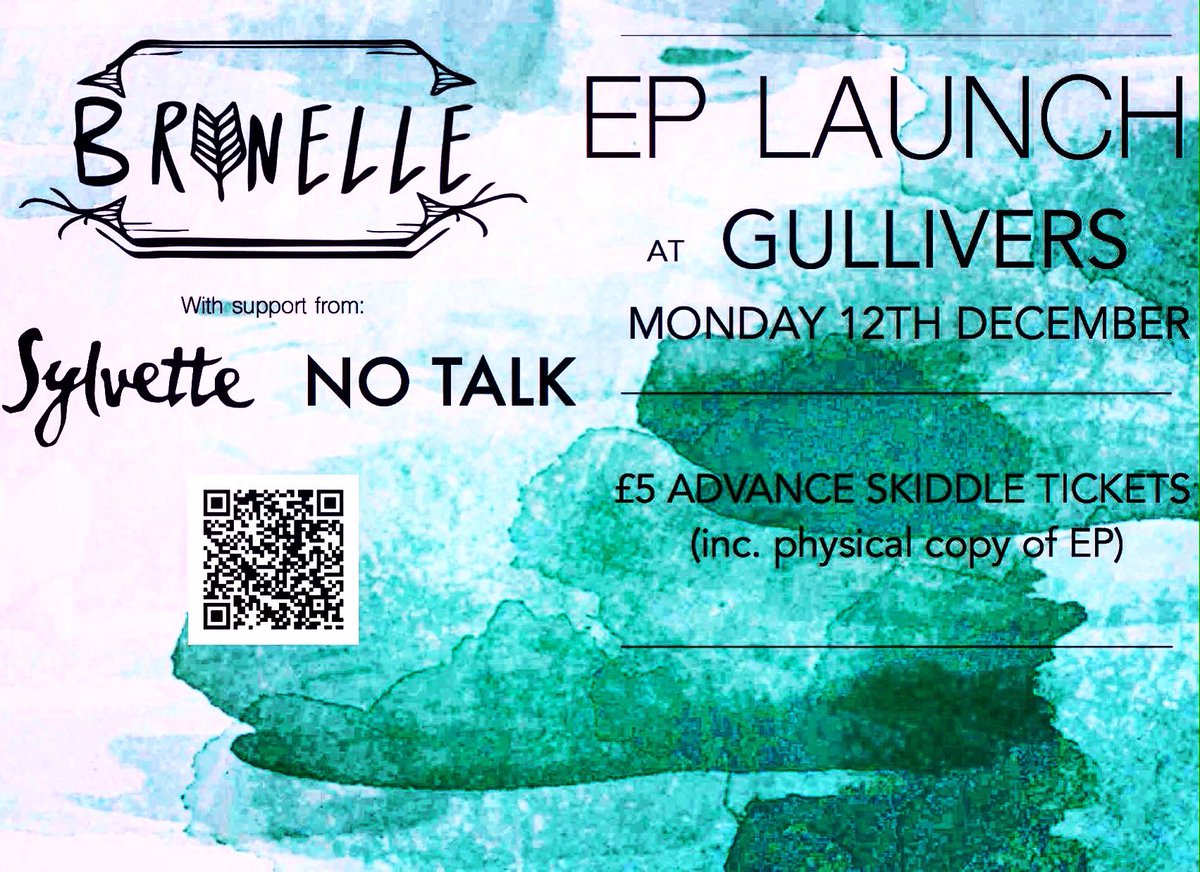 TONIGHT!! Come see our band support <a href="/brunellemusic/">Brunelle</a> for their EP launch at <a href="/GulliversNQ/">Gullivers</a> alongside Sylvette! We'll be on at 8pm 💙 No Talk x