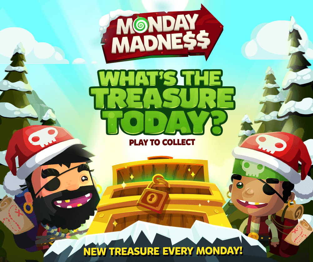 PirateKingsApp's tweet photo. Have you claimed TODAY's treasure yet?💰 RT+Like and 1 pirate will win 100 SPINS! ☠ Play to claim >> https://t.co/pHM34UJ2fd https://t.co/z0hIzD4eIz