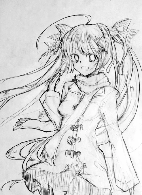 雑ラクガキソフィーナ。先日のワンドロのお題を借りました( '∀`) 
