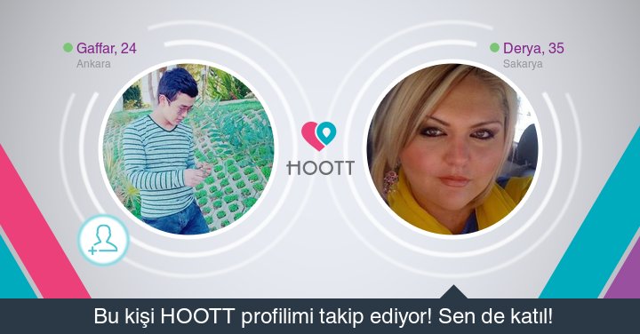 #HOOTTapp HOOTT süper! Takipçilerime gözat hemen. HOOTT ile eğlen! goo.gl/jPUaB0