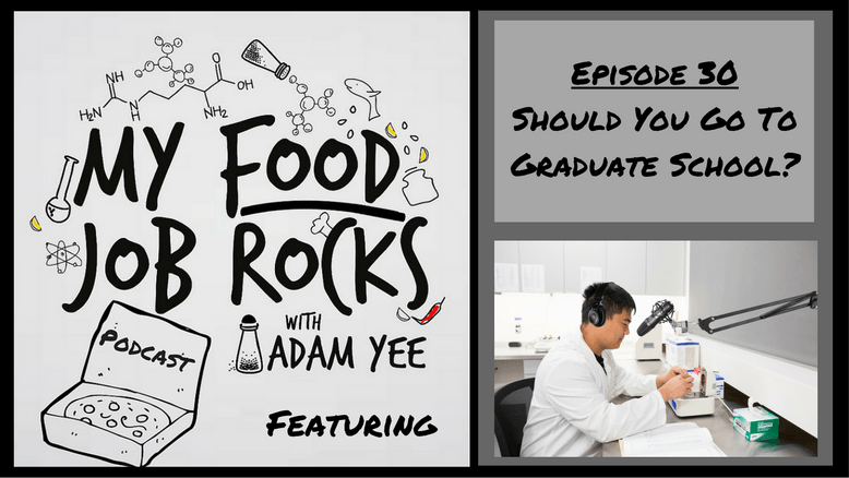 MyFoodJobRocks's tweet photo. Ep. 030 – Should You Go To Graduate School? https://t.co/OzevZhj1BL https://t.co/0PsfX9AP3J