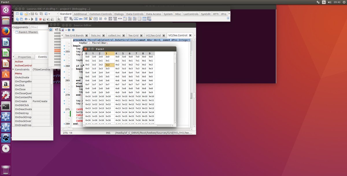 davidberneda's tweet image. #TeeGrid control, first steps to run on Ubuntu #Linux with Lazarus / FreePascal
plus.google.com/+DavidBerneda/…