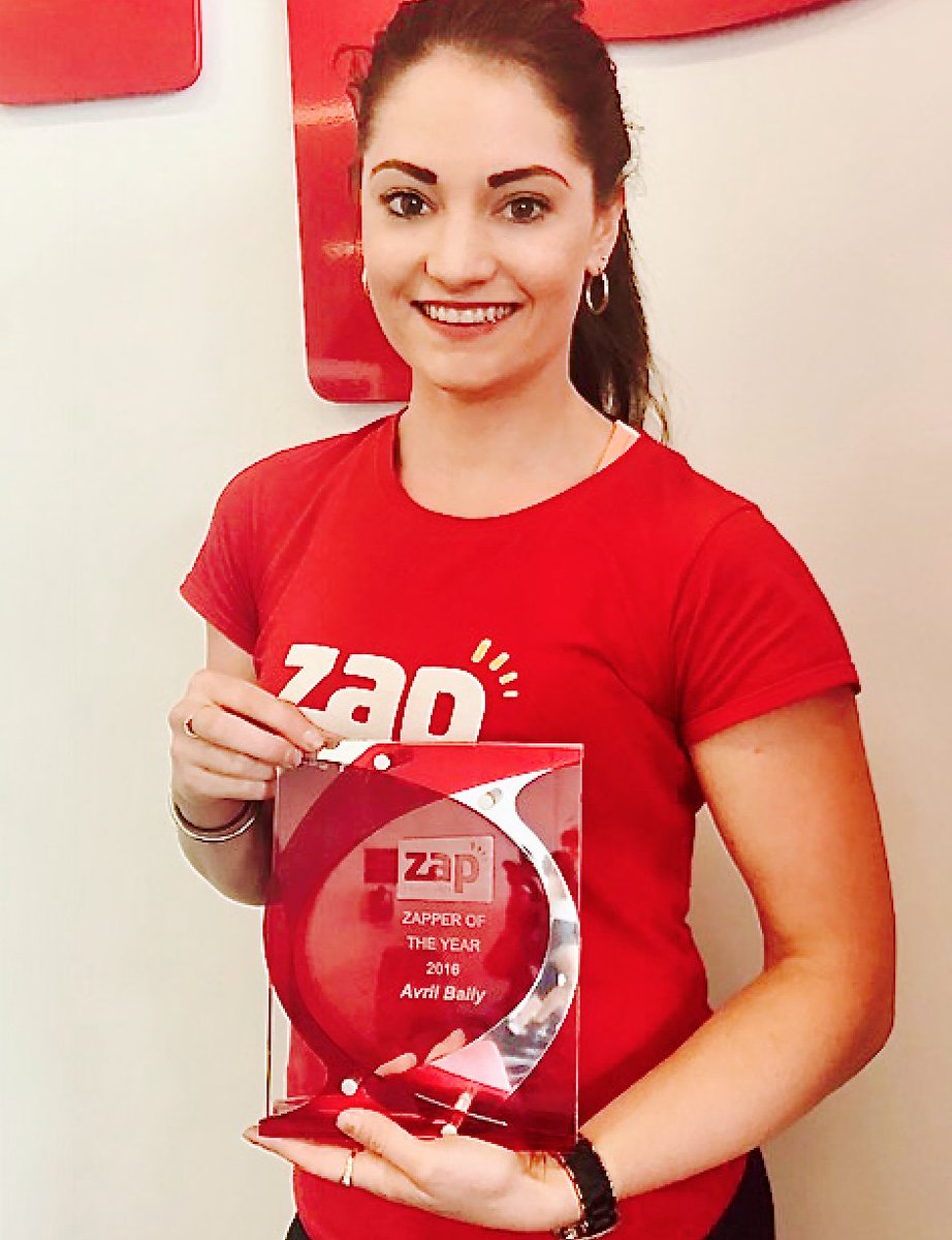 zapfit's tweet photo. Congratulations to Avril Baily from Zap Kingston; she's 'Zapper of the Year'!
A huge well done from everyone @zapfit!
#NumberOne #Zapper2016 https://t.co/6GLK2pbDQd