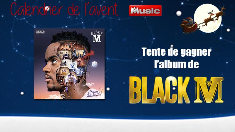 M6MusicOfficiel's tweet photo. #CalendrierDeLAvent Pour tenter de gagner l'album de @Bmesrimes #RT et #Follow #M6Music #BlackM ✌️ Règlement 👉 https://t.co/lbaqNMxxa3 https://t.co/XAMpJmPdtL