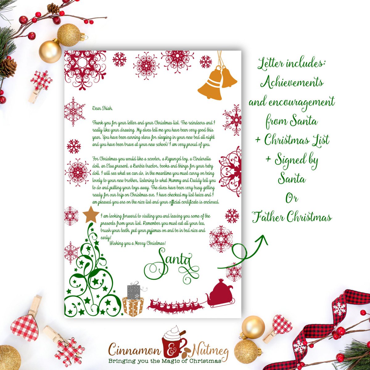 Cinnamonandnut's tweet photo. Personalised Santa Letter from Santa Claus or Father Chris… https://t.co/E1CPSGQGnO #CinnamonNutmeg #FatherChristmas https://t.co/5sUG1vvhRb
