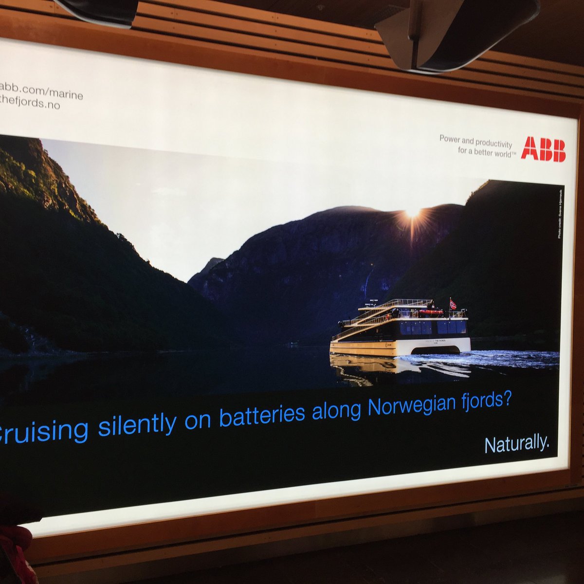 Brilliant <a href="/ABB/">Anne</a> vision for #Norway #fjords #silent #clean #positive #thank you