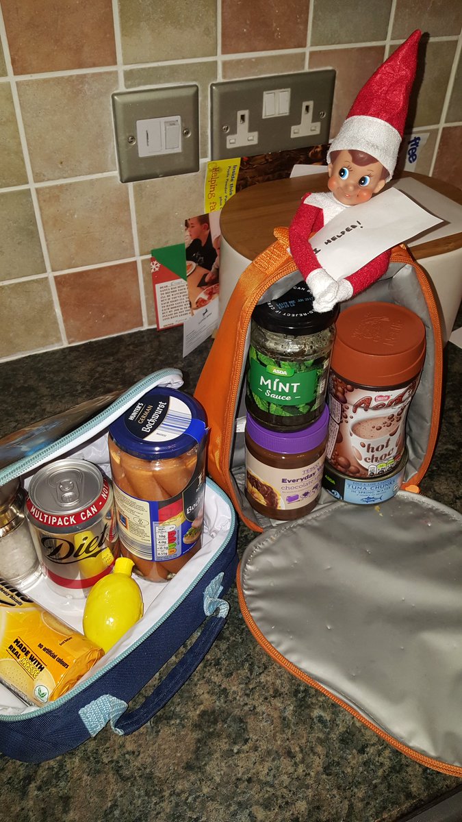 Lunchboxes full of their favourites for Elliot and Lewis. What a great help!